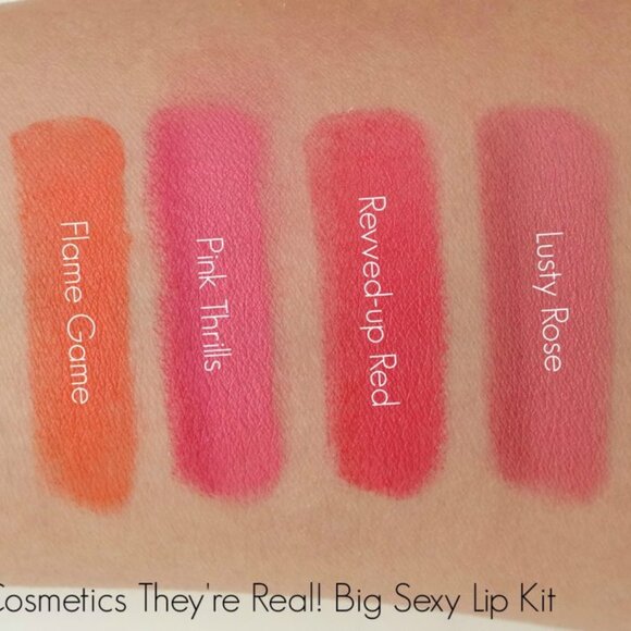 2/$20 Benefit Cosmetics: They're Real! Double The Lip mini bundle - Pink Thrills - Picture 13 of 13
